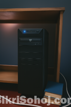 সস্তায় ফুল core i5 পিসি সেটআপ (ডুয়েল মনিটর সহ)